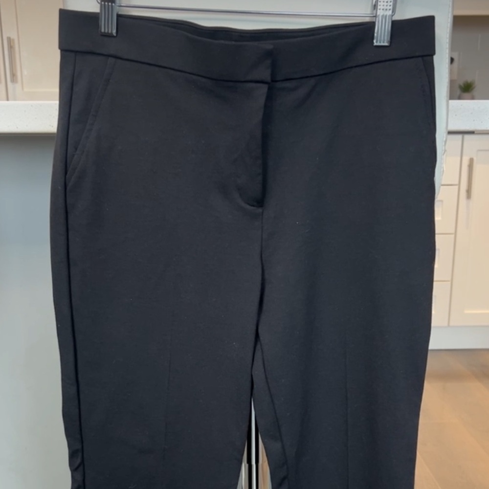 Banana Republic Black High Rise Straight Leg Pants Size 8 Work Career Classic